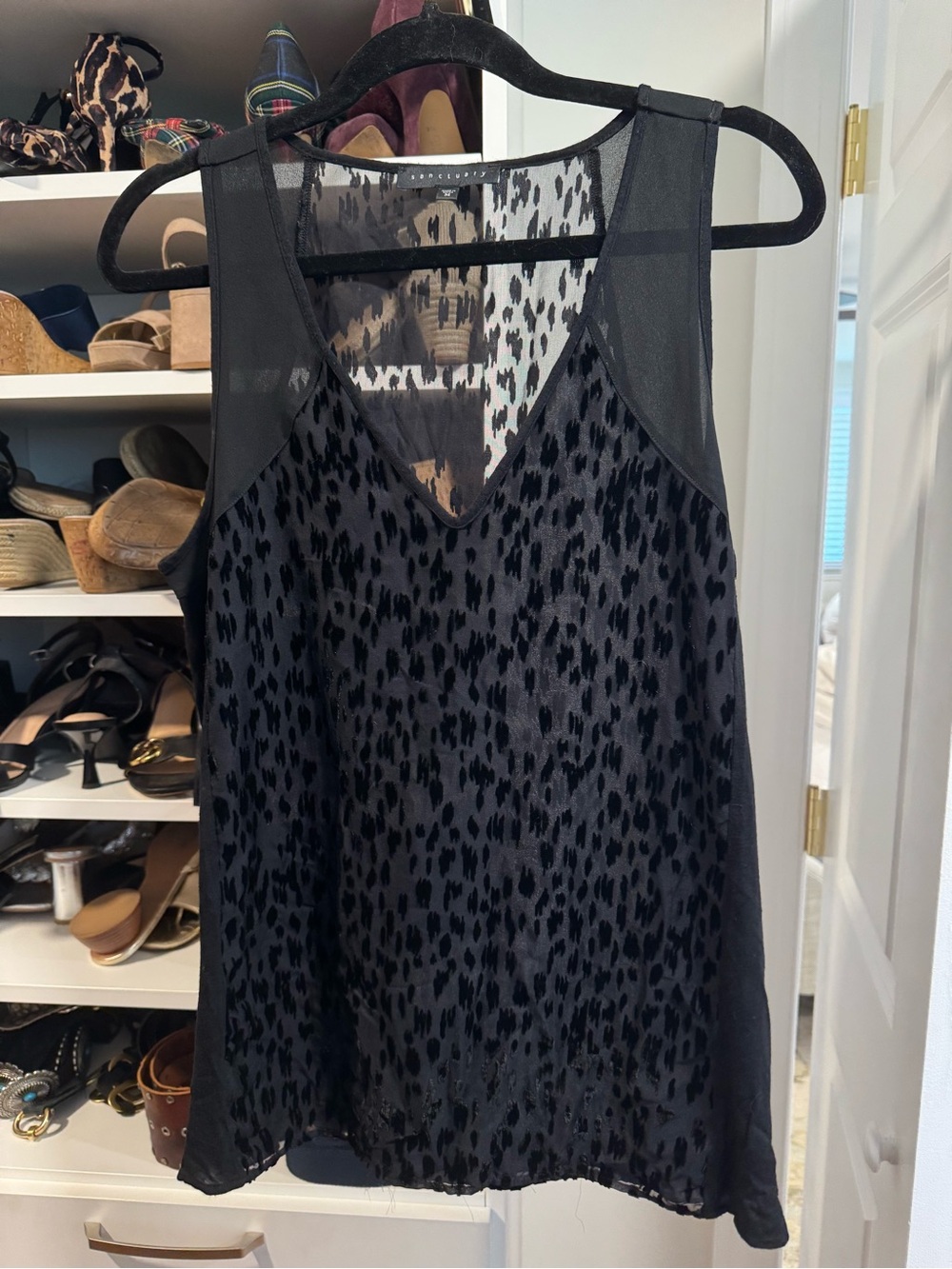 Sanctuary Sheer Leopard Print Tank